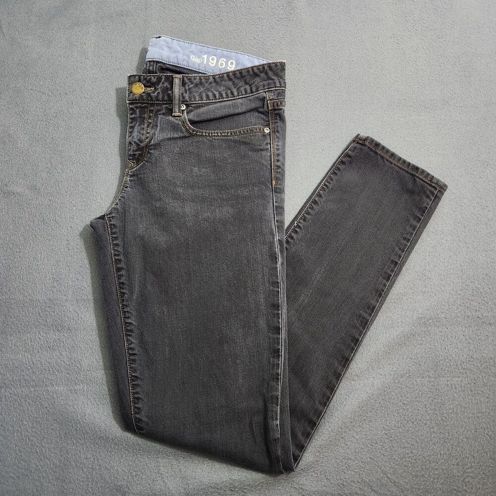 Gap 1969 Women 29/8 Black Low Rise Always Skinny Jeans